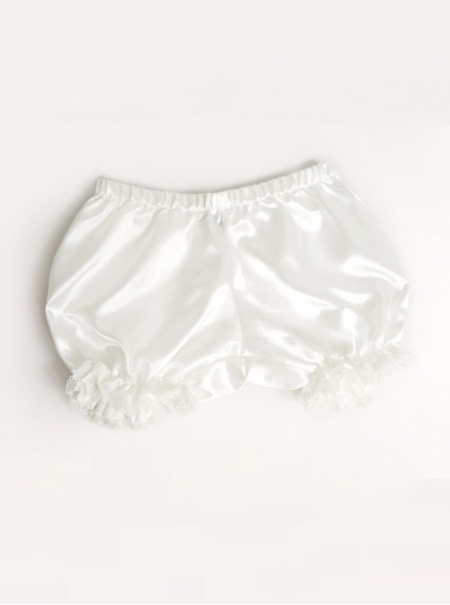 All-match Lovely Girl White Lace Lolita Bloomers  |  Lolita Bloomers