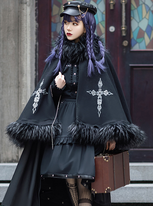 Assassinate Dawn Series Autumn Winter Thick Cloak Retro Military Style Gothic Lolita Long Warm Coat  |  Coat & Jacket