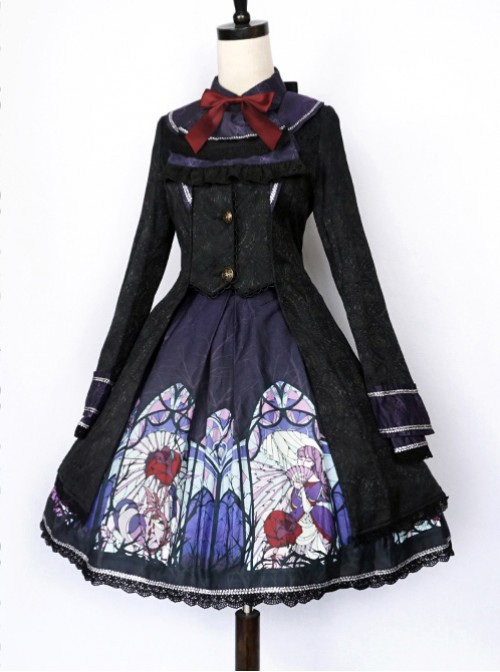 Beauty The Rose Lolita Purple Windbreaker  |  Coat & Jacket