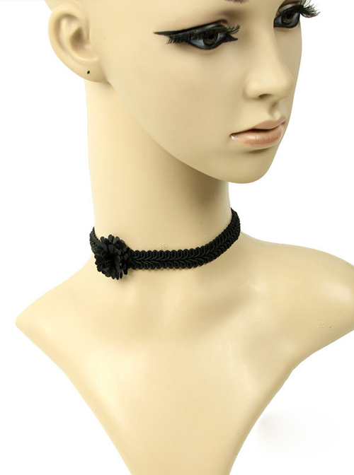 Black Lace Girls Lolita Necklace  |  Lolita Necklaces