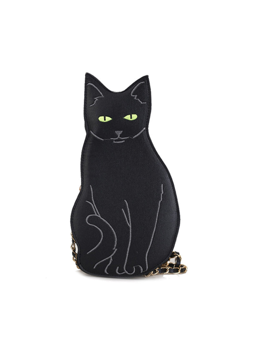 Cat-shaped Black Gothic Lolita Shoulder Bag  |  Lolita Bags