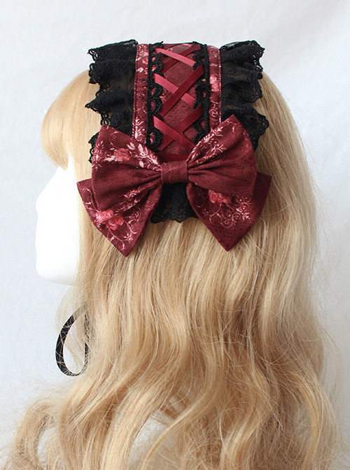 Chandelier Series Silk Ribbon Bowknot Sweet Lolita Hairband  |  Lolita Headbands