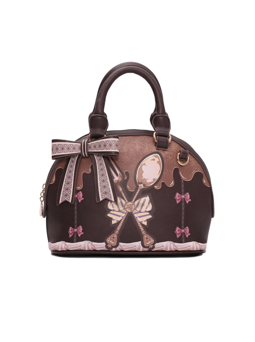 Chocolate Sauce Bowknot Spoon Shoulder Bag  |  Lolita Bags