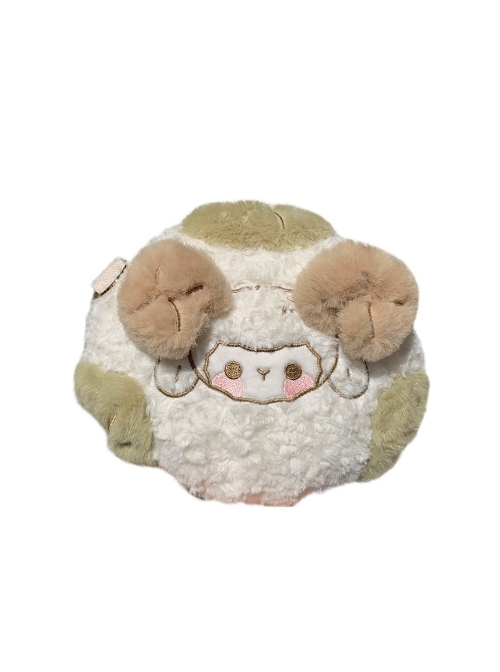 Classic Lolita Plush Milk White Cute Little Sheep Cartoon Messenger Bag  |  Lolita Bags