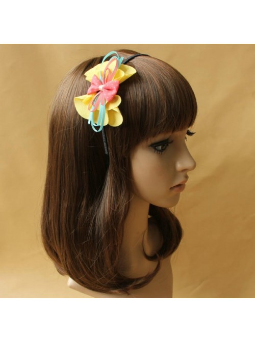 Cute Bowknot Flower Girls Handmade Lolita Headband  |  Lolita Headbands