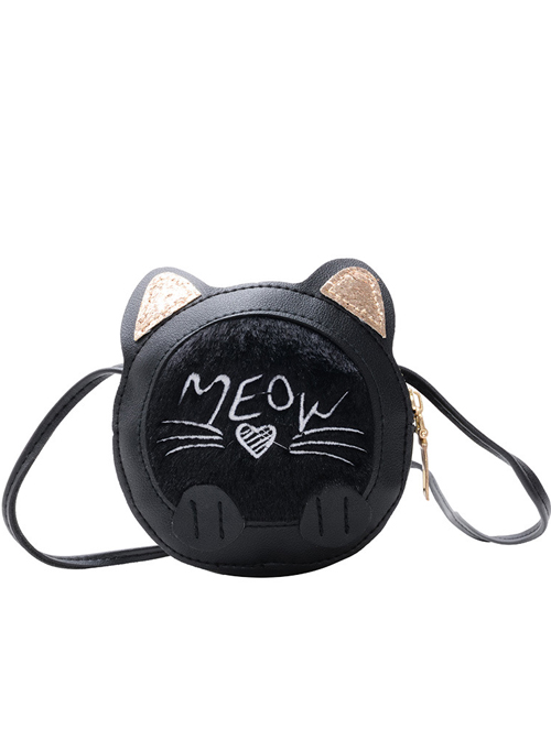 Cute Cartoon Multicolor Kitten Children Shoulder Bag  |  Kids Bag