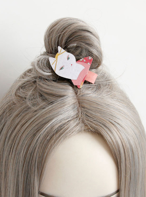 Cute Cat Pattern Lolita Hairpin  |  Lolita Hairpins