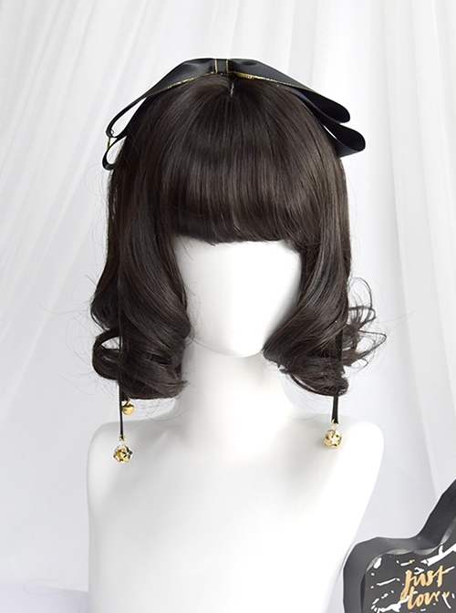 Dali Series Daily Retro Girl Fluffy Pear Blossom Head Curly Short Hair Classic Lolita Elegant Full Head Wig  |  Wigs