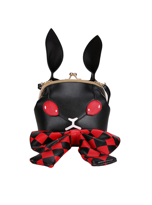 Dark Style Gothic Poker Bunny Bowknot Lolita Shoulder Bag  |  Lolita Bags