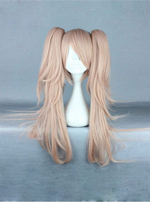 Dual Horsetail Light Brown Cosplay Lolita Wig  |  Wigs