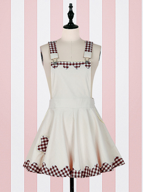 Fashion Lucky Star Lace Lattices Sweet Lolita Straps Dress  |  Sweet Lolita Dresses