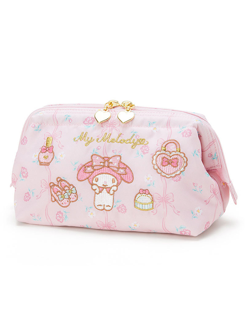 Fashion Melody And Gemini Embroidery Printing Sweet Lolita Storage Bag Stationery Bag  |  Lolita Bags