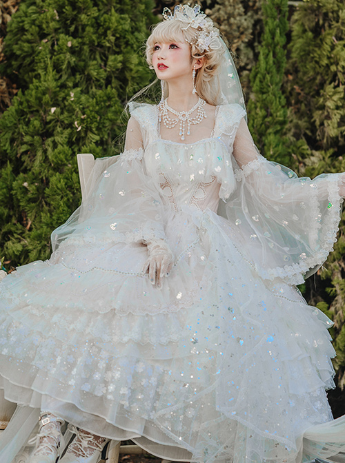 Flower Fairies Series OP Tea Party Design Classic Lolita Gorgeous Dress  |  Lolita Prom Dresses