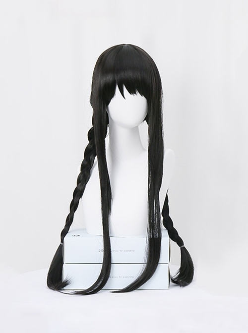 Glamorous Versatile Black Long Straight Hair Magic Girl Homura Cosplay Sweet Lolita Wig  |  Wigs