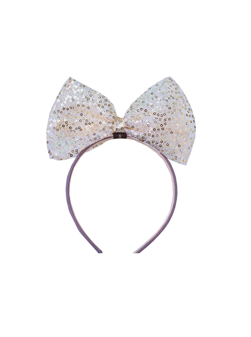 Golden Sequins Big Bowknot Children Hairband  |  Kids Headbands