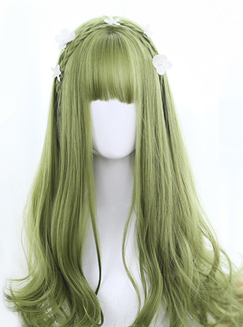 Green Big Wavy Long Hair Lolita Wig  |  Wigs