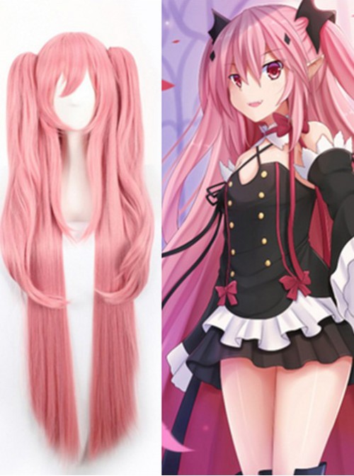 Gril’s Anime Cosplay Long Wig With Two Ponytails  |  Wigs