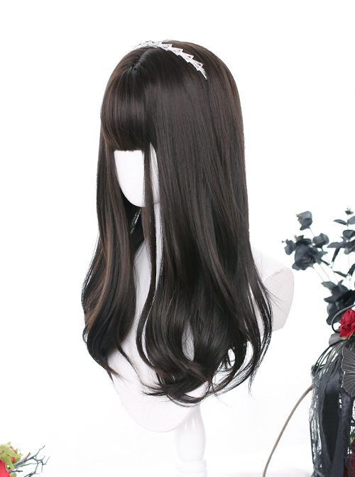 Hair Tail Hierarchical Design Long Curly Wig Classic Lolita Wigs  |  Wigs