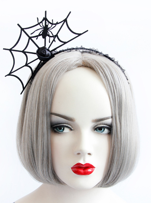 Halloween Dancing Party Cobweb Lolita Headband  |  Lolita Headbands