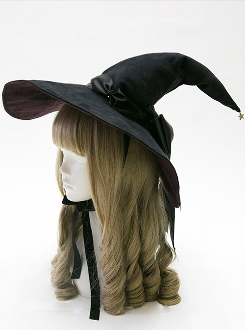 Halloween Witch Gothic Lolita Large Pointed Hat  |  Lolita Headbands