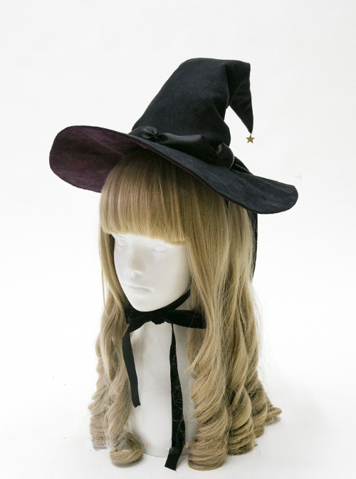 Halloween Witch Gothic Lolita Medium Pointed Hat  |  Lolita Headbands