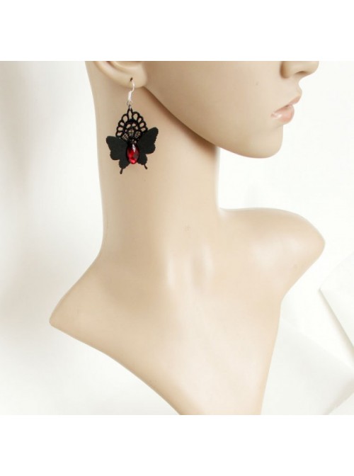 Handmade Butterfly Girls Lolita Earrings  |  Lolita Earrings