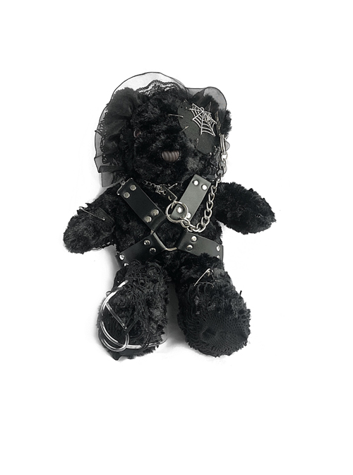 Hell Bear Series Black Plush Gothic Lolita Bag  |  Lolita Bags