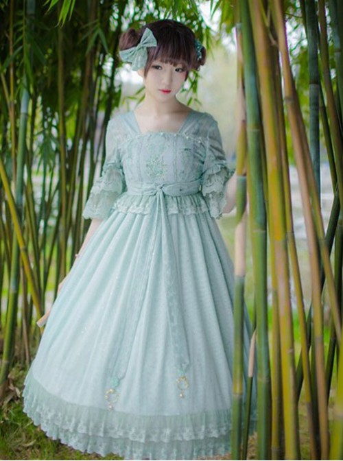 IchigoMikou,Drizzle & Thin Clouds~ Qi Lolita OP Dress  |  Sweet Lolita Dresses