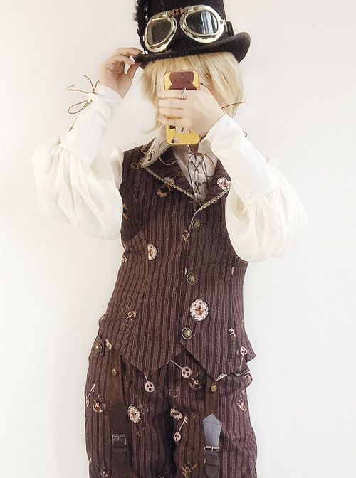 Infanta- Mechanical Doll Series Steampunk Lolita Vest  |  Coat & Jacket