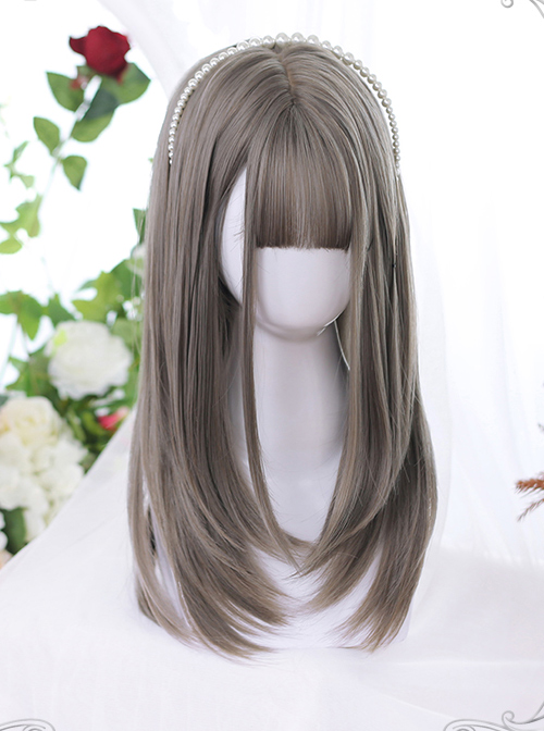 Layering Design Multicolor Medium Long Hair Classic Lolita Daily Wigs  |  Wigs