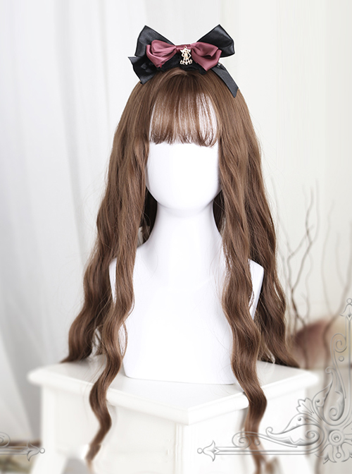 Light Brown Water Wave Curly Lolita Long Wig  |  Wigs