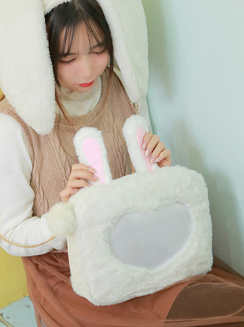 Lovely Plush Animal Ears Lolita Itabag  |  Lolita Bags