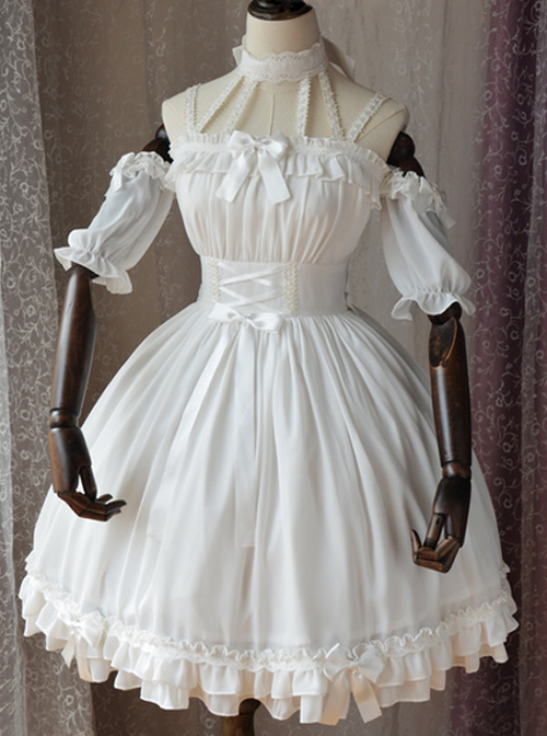 Magic Tea Party Ballet Style Series 2 Ways Of Classic Lolita Sling Dress  |  Classic Lolita Dresses