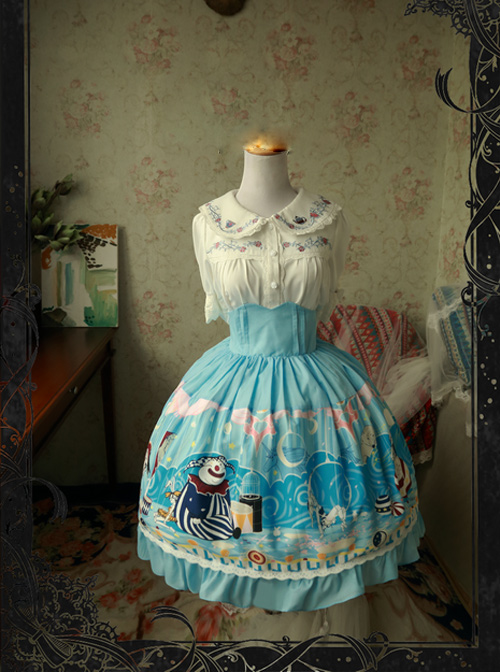 Magic Tea Party Circus Maiden Series Printing Sweet Lolita Skirt  |  Skirts