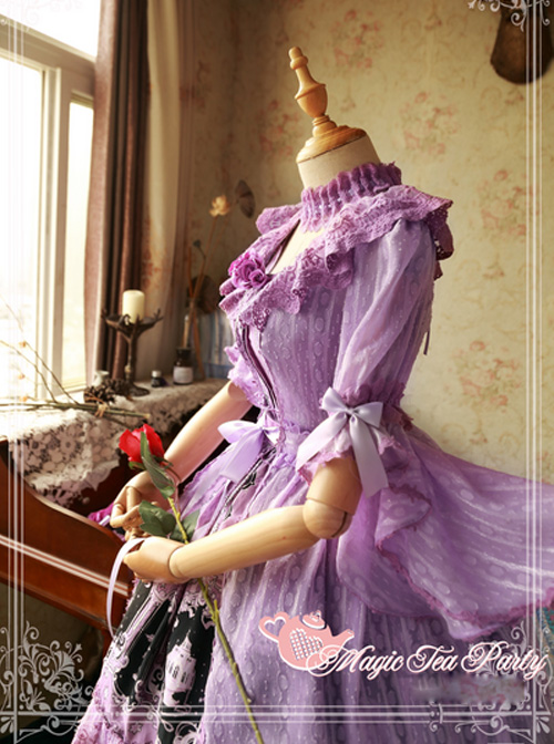 Magic Tea Party Cross And Censer Series Chiffon Classic Lolita Dustcoat  |  Coat & Jacket