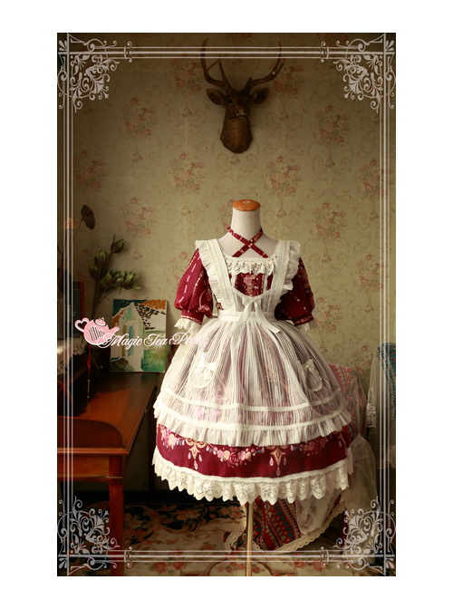 Magic Tea Party Flower Fairy Series Lace White Voile Lolita Little Apron  |  Coat & Jacket