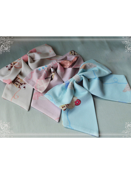 Magic Tea Party Ice Cream Party Series Printing Sweet Lolita Hair Clip  |  Lolita Hairpins