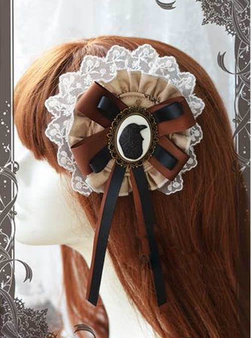 Magic Tea Party Raven And Writing-desk Series Classic Lolita Hair Pin  |  Lolita Hairpins