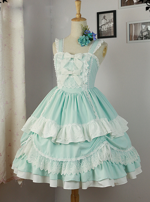 Mid-Waist JSK with Tiered SKirt by Fanzy Fantasy  |  Sweet Lolita Dresses