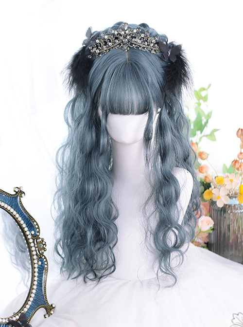 Multicolor Egg Roll Long Curly Hair Classic Lolita Wigs  |  Wigs