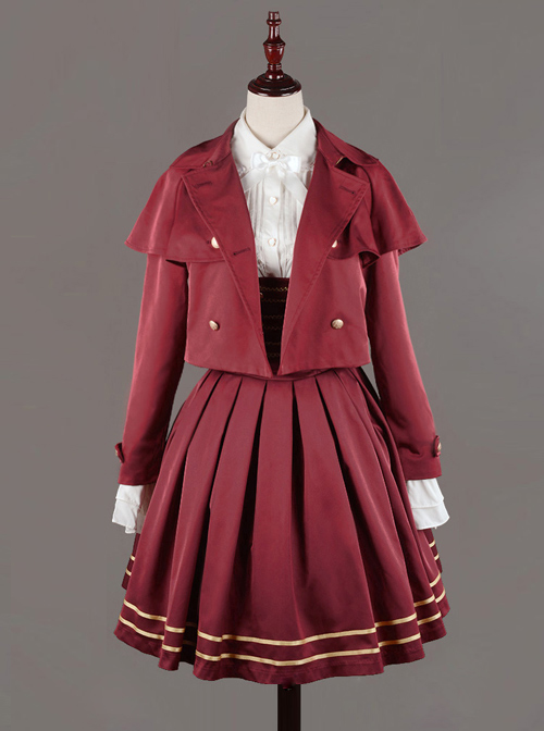 Neverland Lolita,Nancy Clara Academy~ College School Lolita Short Coat  |  Plus Size Lolita Coat & Jacket