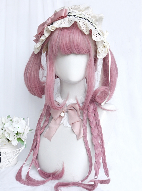 Pink Cute Sweet Cool Style Different Lengths Slightly Curled Classic Lolita Long Straight Wig  |  Wigs