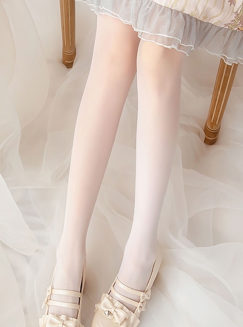 Pure Color Simple All-Match Velvet 10D Thin Summer Comfortable Elastic Classic Lolita Pantyhose  |  Lolita Socks