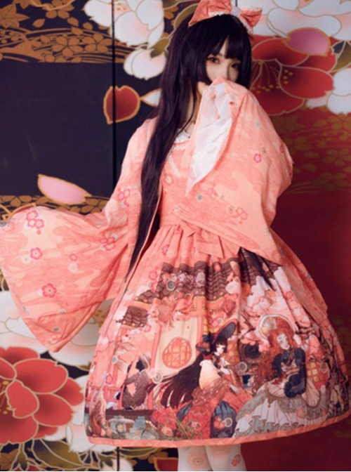 Romantic Fantastic Tale, Kimono Style Lolita Coat  |  Coat & Jacket