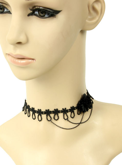 Special Black Lace Lady Lolita Necklace  |  Lolita Necklaces