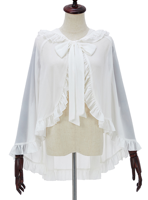 Spring-Summer Style Rabbit Ears Sunscreen Shawl Sweet Lolita Cloak  |  Coat & Jacket