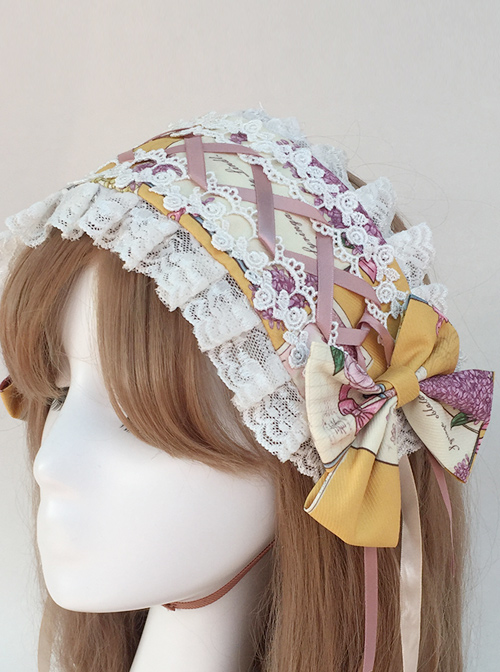 Springtime Hand Stick Series Printing Classic Lolita Hairband  |  Lolita Headbands