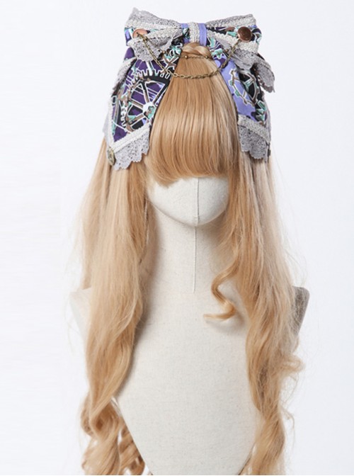 Steam Band Series Gorgeous Band Design Bowknot Classic Lolita Head Band  |  Lolita Headbands