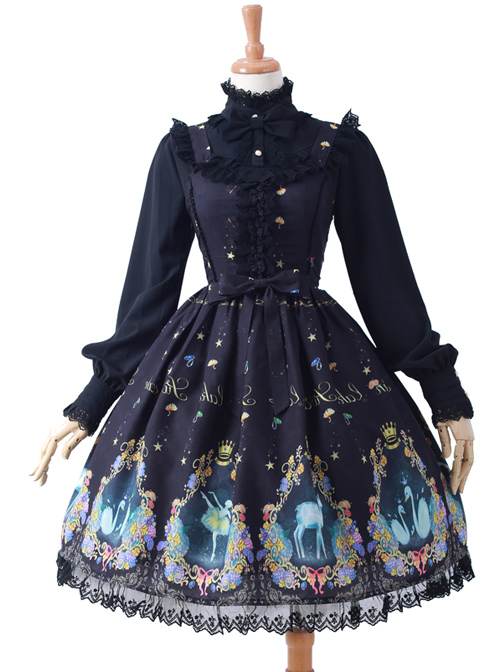 Swan Lake Series Classic Lolita Sling Dress  |  Classic Lolita Dresses