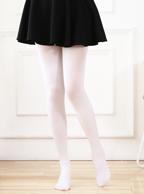 Sweet Sexy Spring Summer White Velvet Pantyhose Plus Size Lolita Stockings  |  Lolita Socks